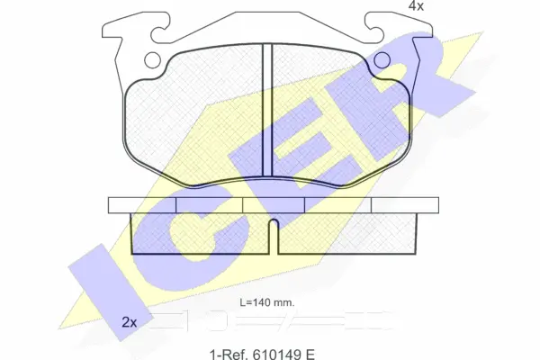Brake Pad Set, disc brake (180457)