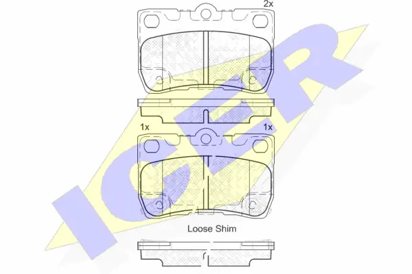 Brake Pad Set, disc brake (182060)