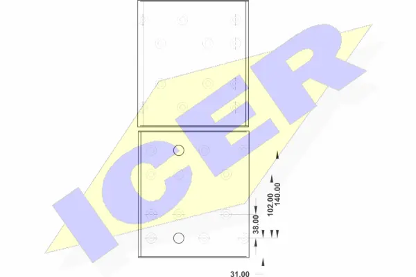 Brake Lining Kit, drum brake (21 9098 00)