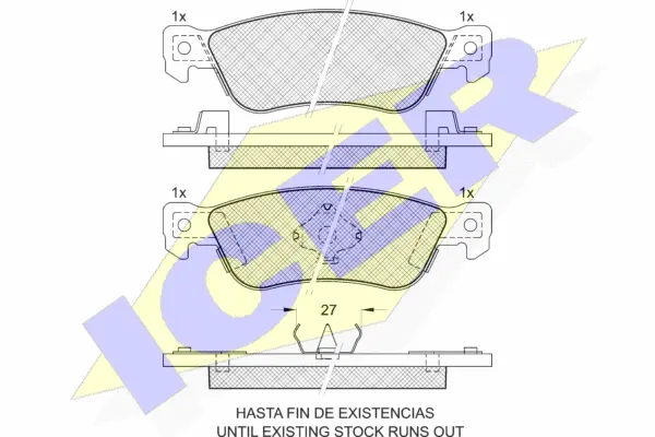 Brake Pad Set, disc brake (140855)