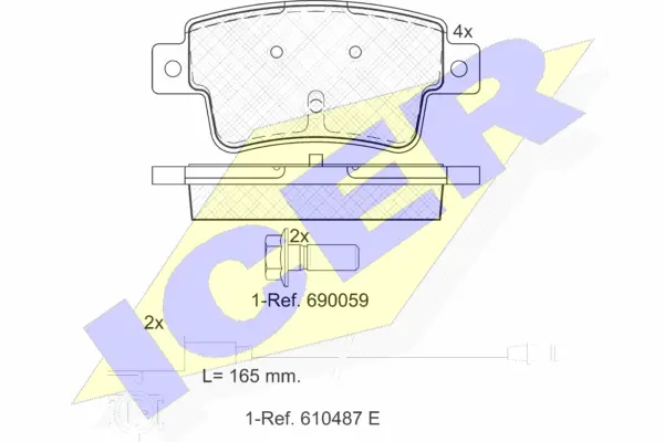 Brake Pad Set, disc brake (181968)
