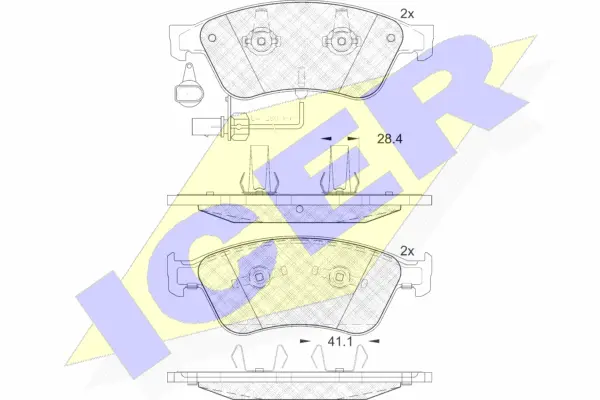 Brake Pad Set, disc brake (181725)