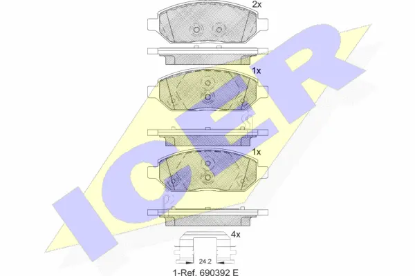 Brake Pad Set, disc brake (182264)