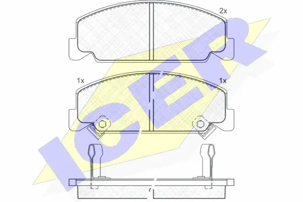 Brake Pad Set, disc brake (180609)
