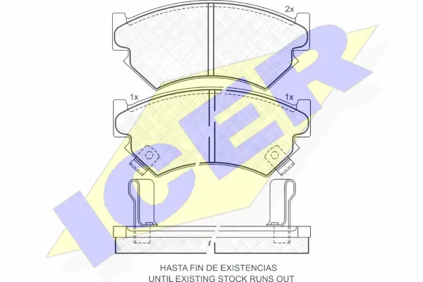 Brake Pad Set, disc brake (180997)