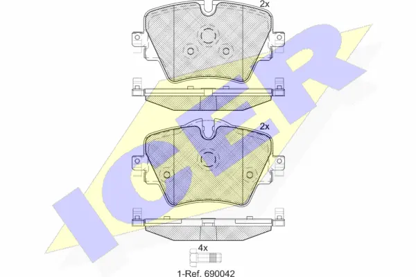 Brake Pad Set, disc brake (182216)
