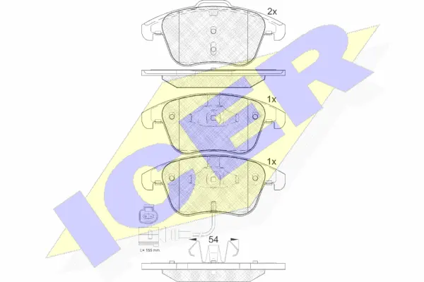 Brake Pad Set, disc brake (181923)