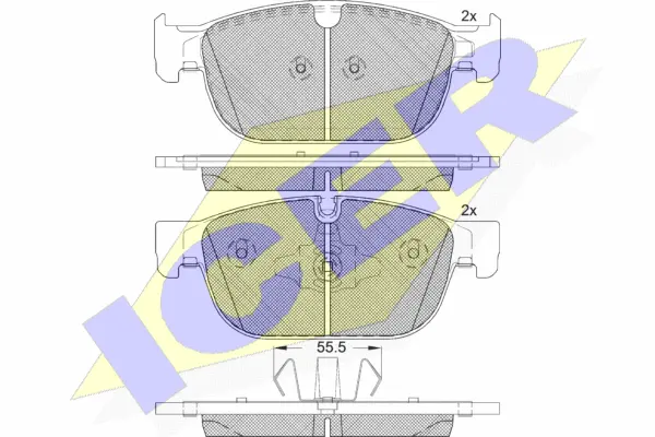 Brake Pad Set, disc brake (182272)