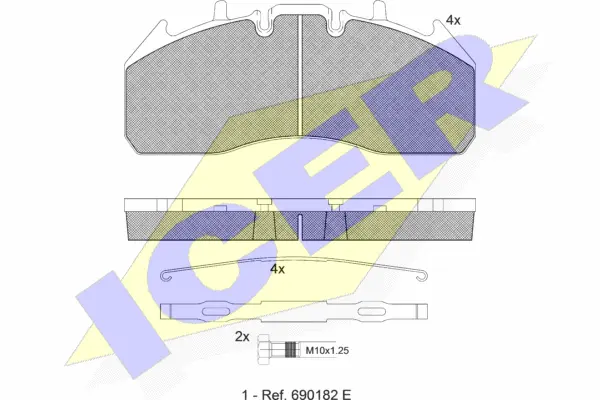 Brake Pad Set, disc brake (151831-066)
