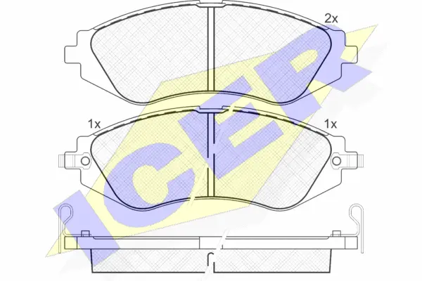 Brake Pad Set, disc brake (181263)