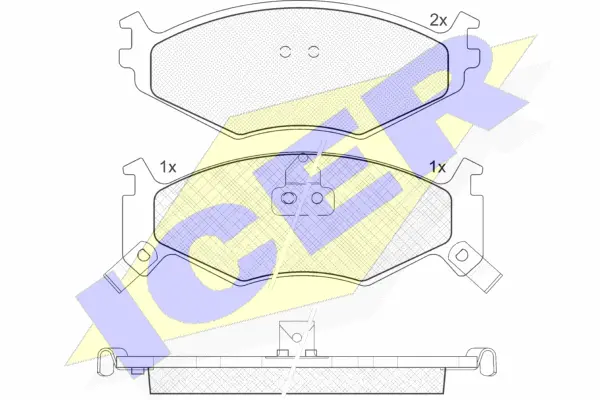 Brake Pad Set, disc brake (141056-205)