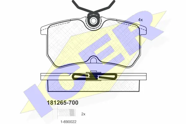 Brake Pad Set, disc brake (181265-700)