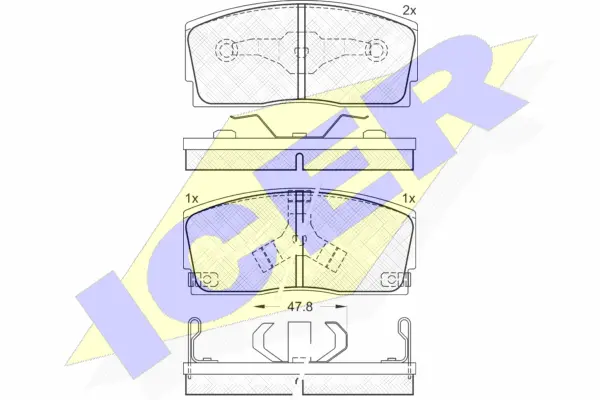 Brake Pad Set, disc brake (180951)