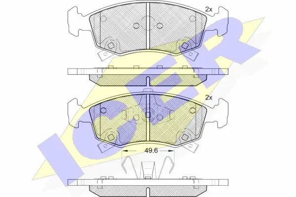 Brake Pad Set, disc brake (182226)