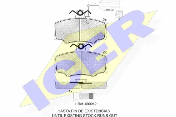 Brake Pad Set, disc brake (180869-700)