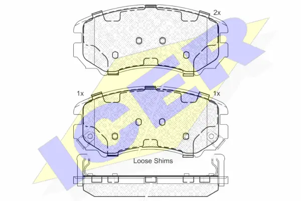 Brake Pad Set, disc brake (181644)