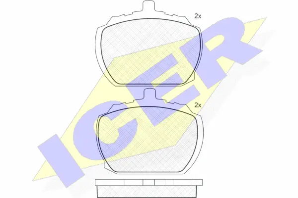 Brake Pad Set, disc brake (180092)