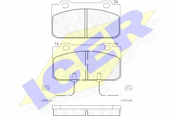 Brake Pad Set, disc brake (180943)