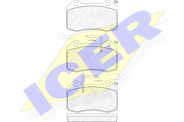 Brake Pad Set, disc brake (181598)