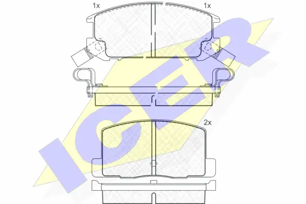 Brake Pad Set, disc brake (180656)
