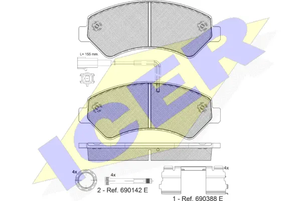 Brake Pad Set, disc brake (141836-201)