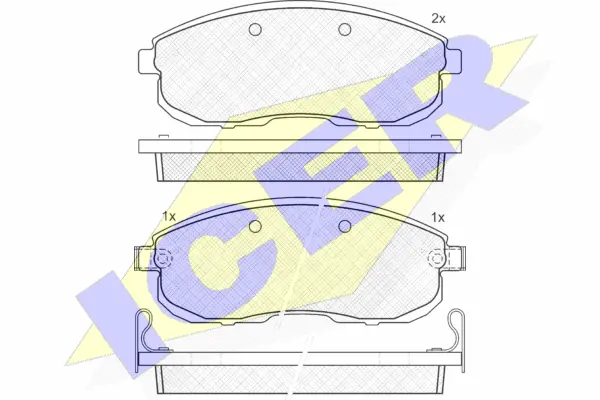 Brake Pad Set, disc brake (181101)