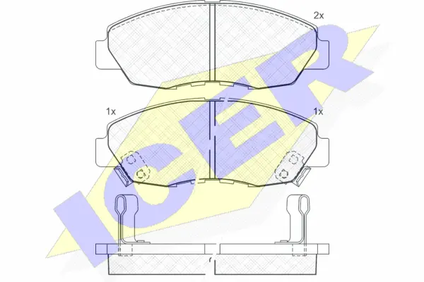 Brake Pad Set, disc brake (180797)