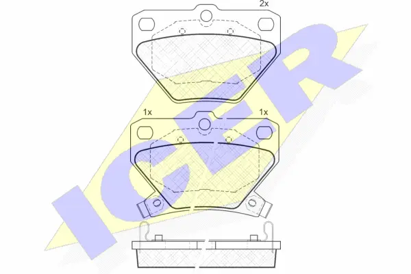 Brake Pad Set, disc brake (181607)