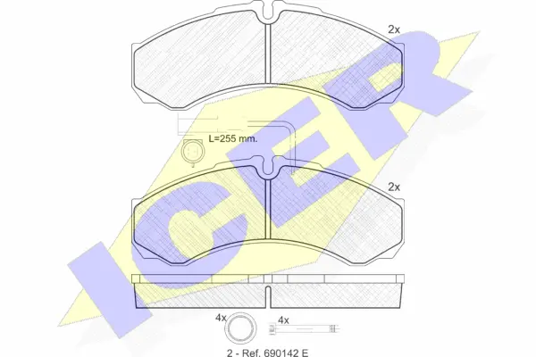 Brake Pad Set, disc brake (141848)
