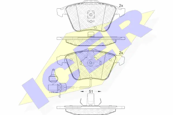 Brake Pad Set, disc brake (181531)