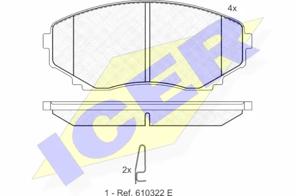 Brake Pad Set, disc brake (141345)