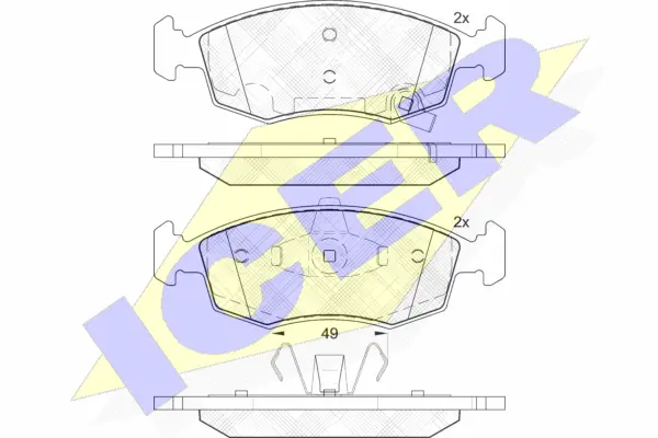 Brake Pad Set, disc brake (182032)
