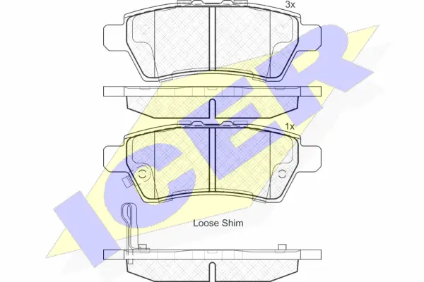 Brake Pad Set, disc brake (181934)