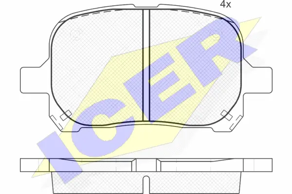 Brake Pad Set, disc brake (181632-399)