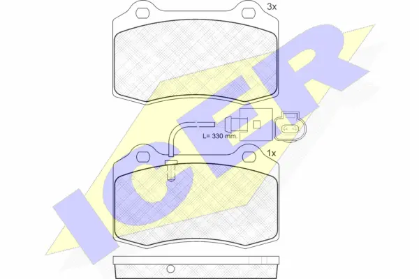 Brake Pad Set, disc brake (181636)