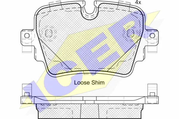 Brake Pad Set, disc brake (182186)