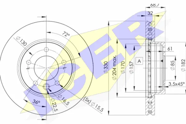 Brake Disc (78BD3326-1)