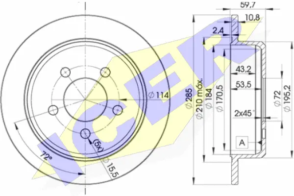 Brake Disc (78BD5116-2)