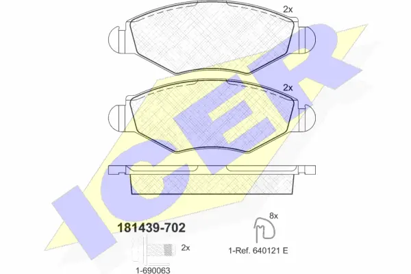 Brake Pad Set, disc brake (181439-702)