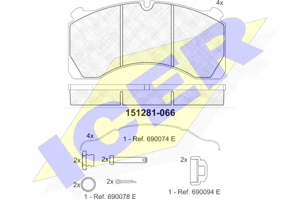 Brake Pad Set, disc brake (151281)