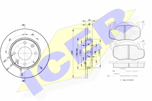 Brake Kit, disc brake (30864-4689)