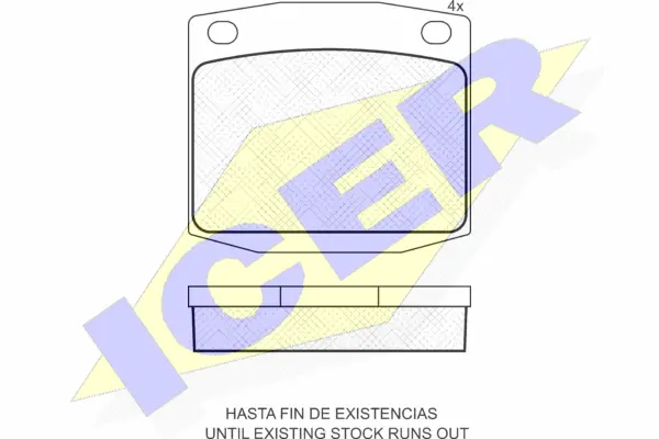 Brake Pad Set, disc brake (180192)