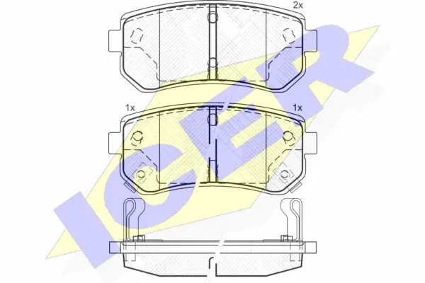 Brake Pad Set, disc brake (181712)