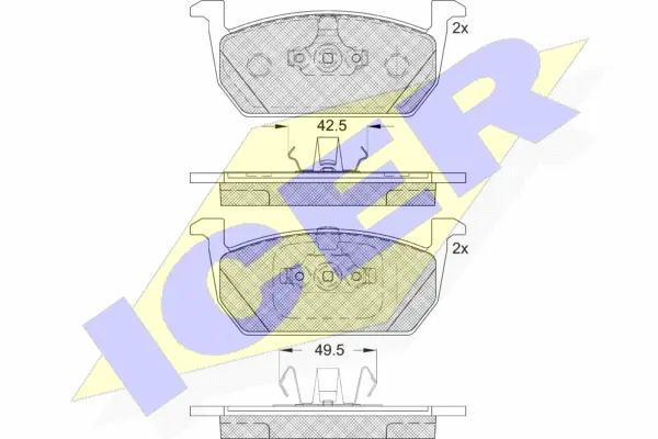 Brake Pad Set, disc brake (182285)