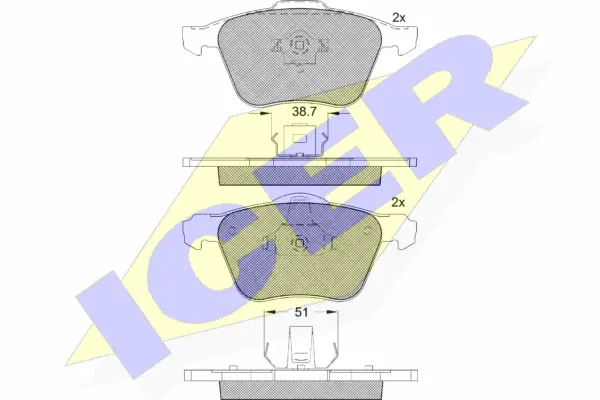 Brake Pad Set, disc brake (181551)