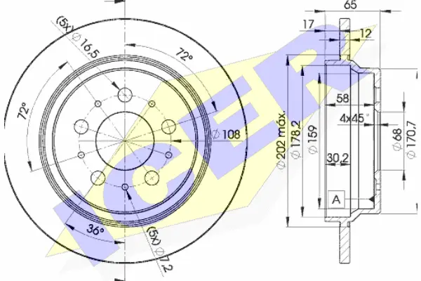 Brake Disc (78BD1674-1)