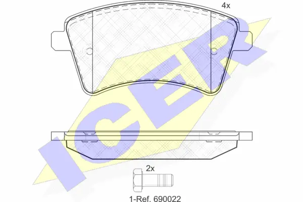 Brake Pad Set, disc brake (181854-200)