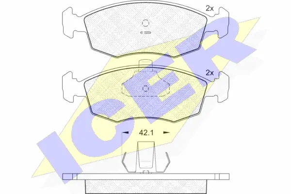 Brake Pad Set, disc brake (181441)