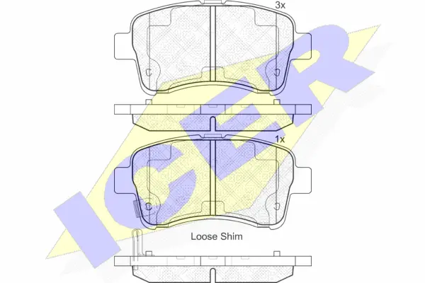 Brake Pad Set, disc brake (181933)