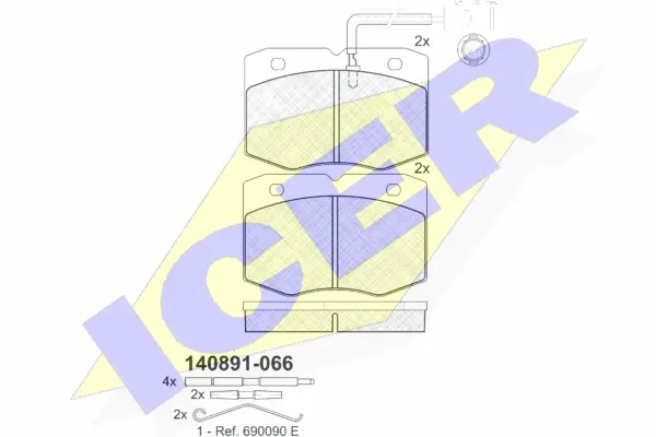 Brake Pad Set, disc brake (140891-066)